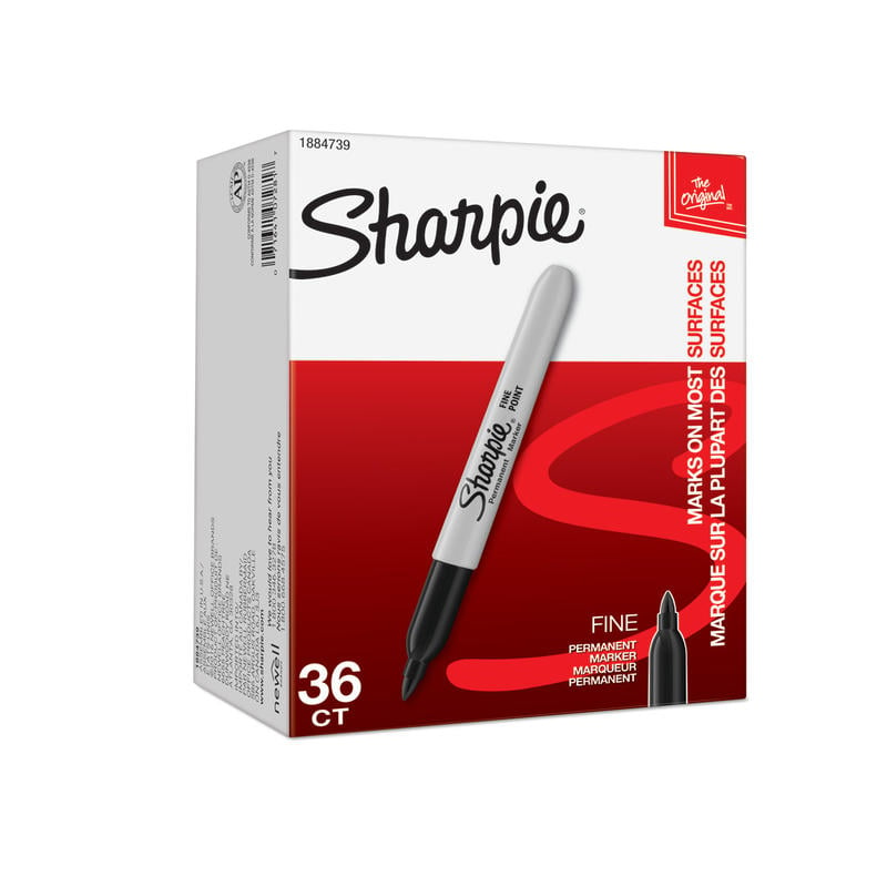 Sharpie Permanent Fine-Point Markers, Black, Pack Of 36 (Min Order Qty 3) MPN:1884739