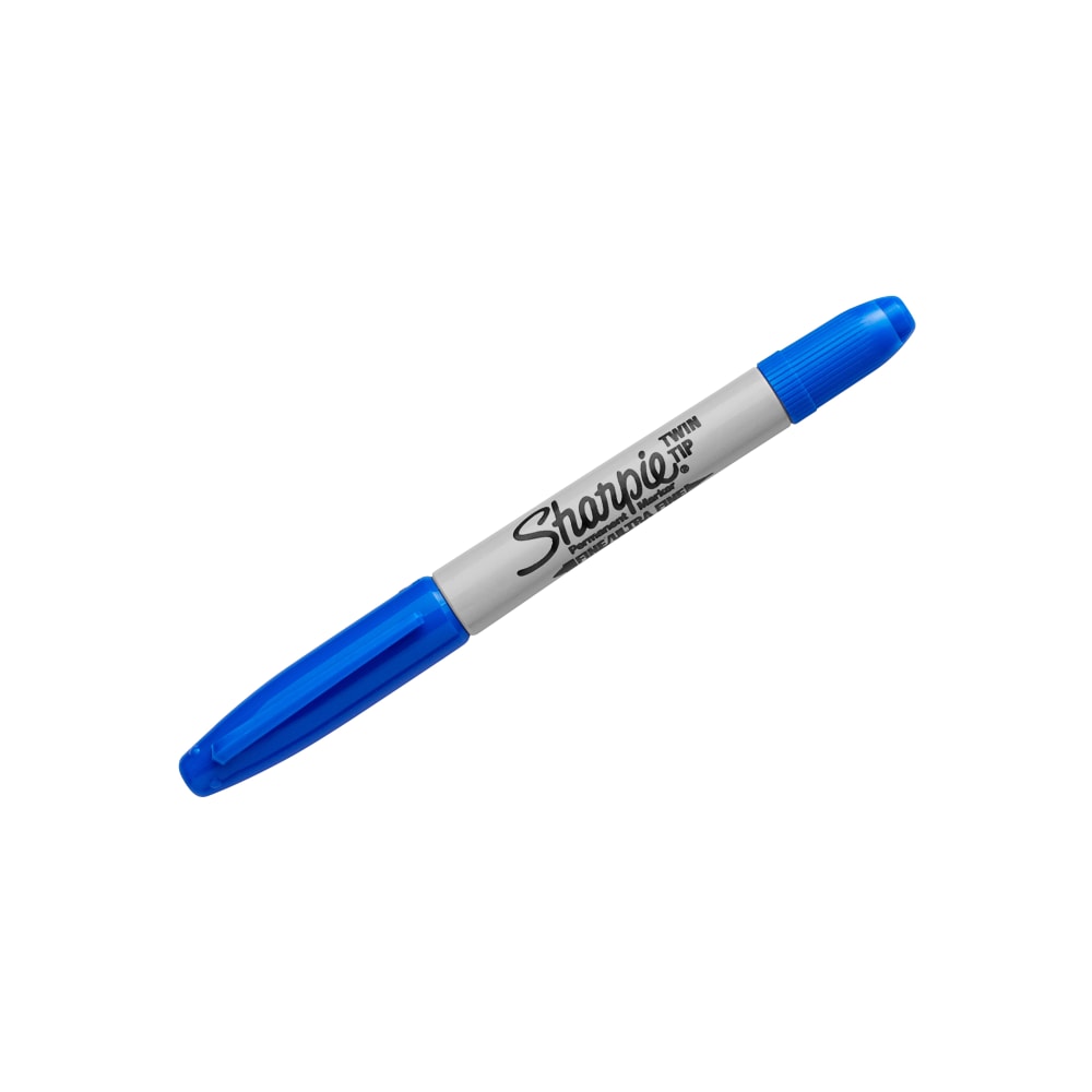 Sharpie Twin-Tip Permanent Marker, Blue, 32003EA MPN:32003EA