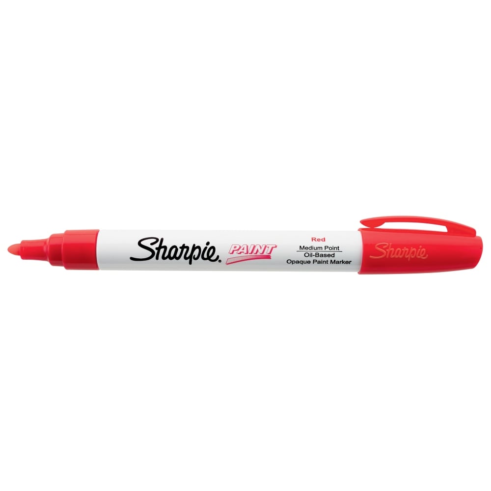 Sharpie Paint Marker, Bullet Point, Red MPN:35550