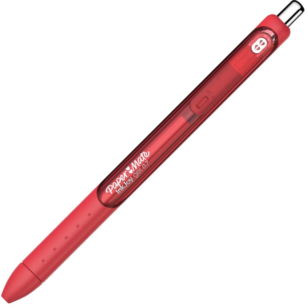 Paper Mate InkJoy Gel Pens, Pack Of 12, Medium Point, 0.7 mm, Red Barrel, Red Ink MPN:1953047A