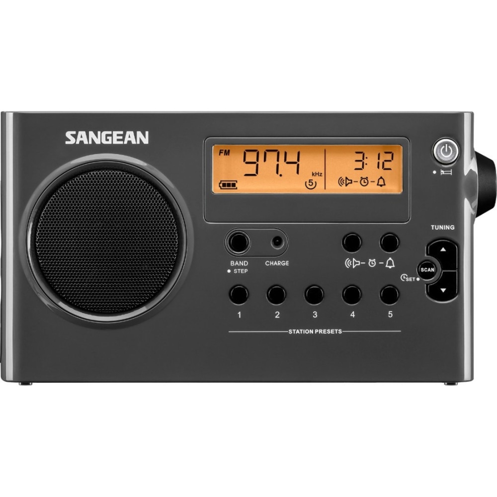 Sangean SG-106 FM / AM Compact Digital Tuning Portable Receiver - 5 x AM, 5 x FM - Headphone - 6 x AA - Alkaline - Portable MPN:SG-106