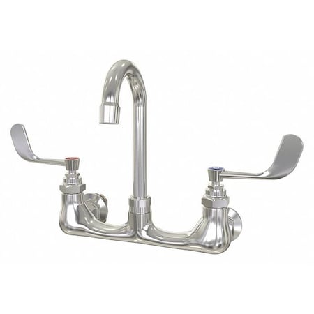 Manual Gooseneck Service Sink Faucet, 8