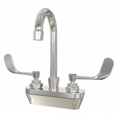 Manual Gooseneck Service Sink Faucet, 4