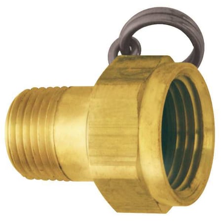 Non-Swivel Hose Adapter, Brass, 1-1/4 in. MPN:N13