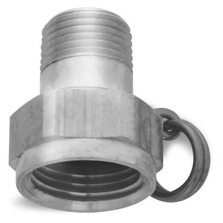Hose Adapter, Stainless Steel, 1/2 in. MNPT Outlet MPN:N13S