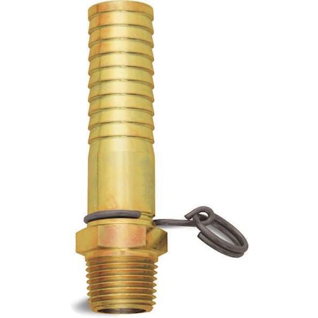 Non-Swivel Hose Adapter, Brass, 1-7/8 in. MPN:N14