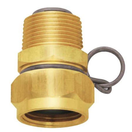 Swivel Hose Adapter, Brass, 3/4