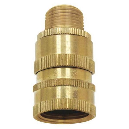 Hose Adapter, Brass, 3/4in Female GHT Inlt MPN:N18