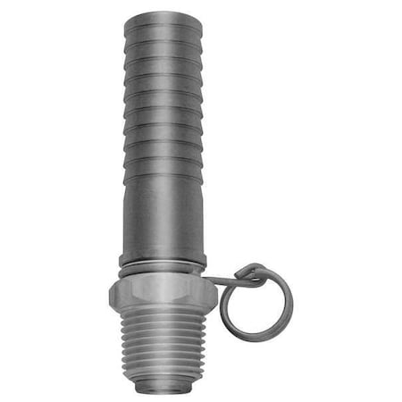 Swivel Hose Adapter, 1/2 In., Stain. Steel MPN:N21S
