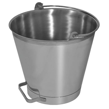 Pail, 16 qt, Stainless Steel, Extra Handle MPN:P16H