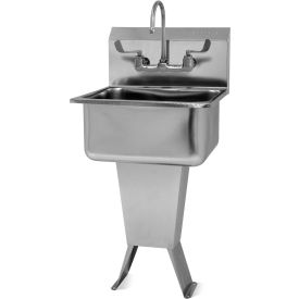 Sani-Lav® 521FL-0.5 Floor Mount Sink With Faucet Low-Flow 0.5 GPM 521FL-0.5