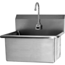 Sani-Lav® Wall Mount Sink with AC Powered Sensor Flow Rate of 0.5 GPM 14 Gauge 532A-0.5