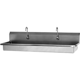 SANI-LAV 5A3B 3-Person ADA Compliant Wall Mount Wash Station With Battery Powered Sensors 5A3B