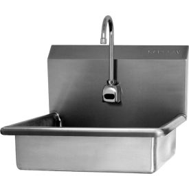 Sani-Lav® Wall Mount Sink with Battery Powered Sensor 0.5 GPM 16 Ga. 9