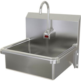 Sani-Lav® Wall Mount Sink with Battery Sensor Flow Rate of 0.5 GPM 16 Gauge 705B.5