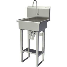 Sani-Lav® Floor Mount Sink with Double Knee Pedal Valve 0.5 GPM 725FK2.5