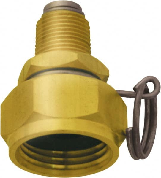 1 Piece, 3/8 NPT & 3/4 GHT MNPT x FGHT, Brass Reusable Hose Male Swivel Fitting MPN:N12