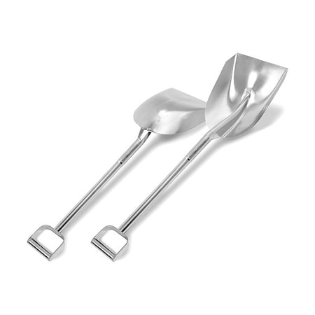 Scoop Shovel, 304 Stainless Steel Blade, 25 in L Silver 304 Stainless Steel Handle MPN:207
