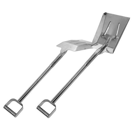 Scoop Shovel, 304 Stainless Steel Blade, 27-1/2 in L Silver 304 Stainless Steel Handle MPN:217R