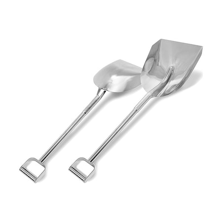 Scoop Shovel, 304 Stainless Steel Blade, 24-1/2 in L Silver 304 Stainless Steel Handle MPN:227