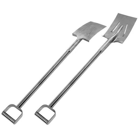 Scoop Shovel, 304 Stainless Steel Blade, 30 in L Silver 304 Stainless Steel Handle MPN:267R