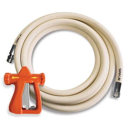 Spray Nozzle with Hose, 25 ft L, White MPN:H25W3NP1