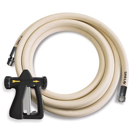 Spray Nozzle with Hose, 25 ft L, White MPN:H25W3NP1B