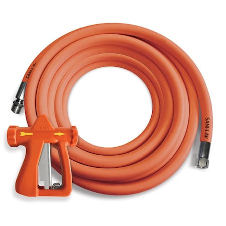 Spray Nozzle with Hose, 50 ft L, Orange MPN:H503NP1