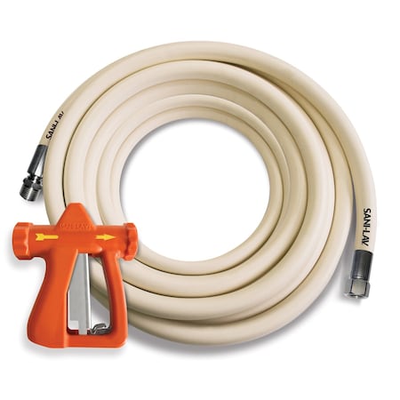Spray Nozzle with Hose, 50 ft L, White MPN:H50W3NP1