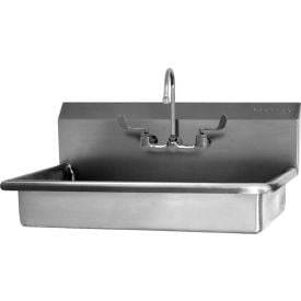 SANI-LAV 5A1F-0.5 ADA Compliant Wall Mount Sink With Faucet Low-Flow 0.5 GPM 5A1F-0.5