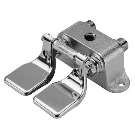 Double Foot Pedal Valve, 1/2 In NPT, Mounting Type: Top MPN:101L