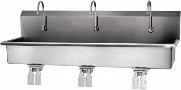 Hands-Free Hand Sink: 304 Stainless Steel MPN:56WSL