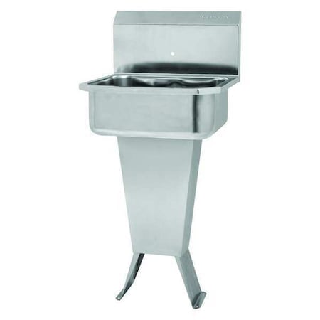 SS Floor Mnt Hand Sink, No Faucet MPN:5010