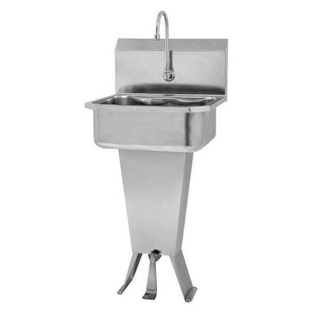 Hand Sink, 46 in. H, SS, Single Foot Pedal MPN:5011-0.5