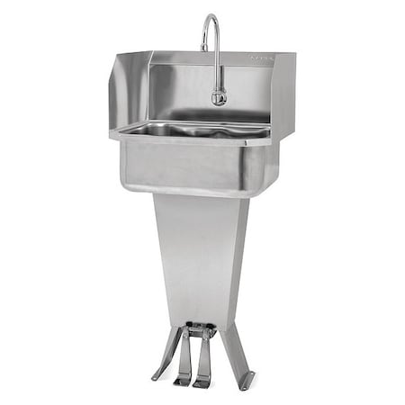 Hand Sink, With Faucet, 19 In. L, 18 In. W MPN:503L