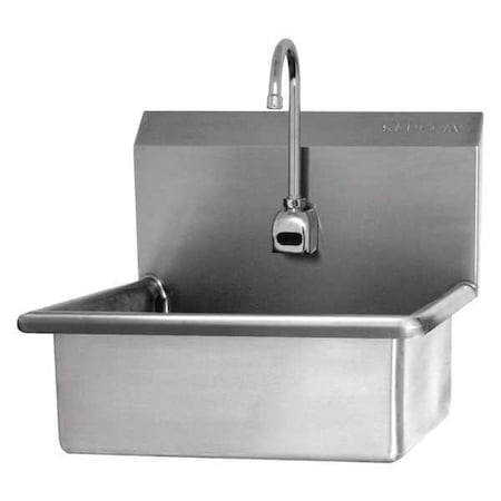Wall Mount, 1 Hole, Sensor, Silver, Hand Sink MPN:504A-0.5