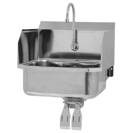Hand Sink, With Faucet, 19 In. L, 18 In. W MPN:507L