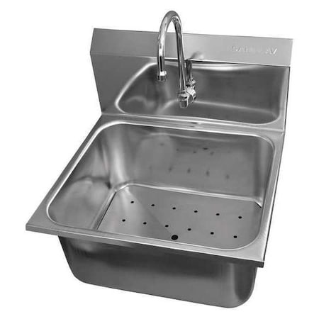 Floor Mnt Meat Wash Sink w/Double valve MPN:512L