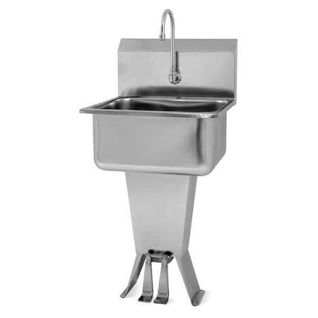 Hand Sink, With Faucet, 21 In. L, 20 In. W MPN:521L