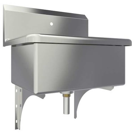 Wall Mount, 1 Hole, Not Applicable, Silver, Scrub Sink MPN:5310