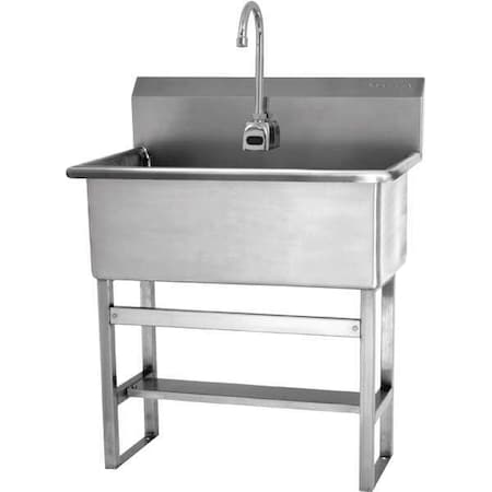 Scrub Sink 28 in x 16 1/2 in, 1, 1, Floor MPN:532FB