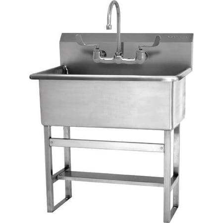 Scrub Sink 28 in x 16 1/2 in, 1, 2, Floor MPN:532FF