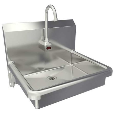 Hand Sink, Wall, Faucet, 22inL, 5in Bowl D MPN:5A4A