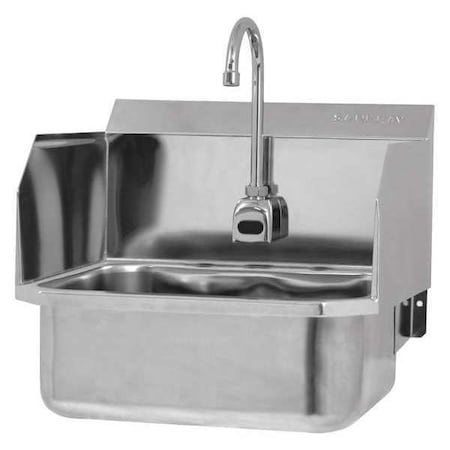 Hand Sink, 19 in. L, SS, Battery Sensor MPN:ESB2-507L-0.5