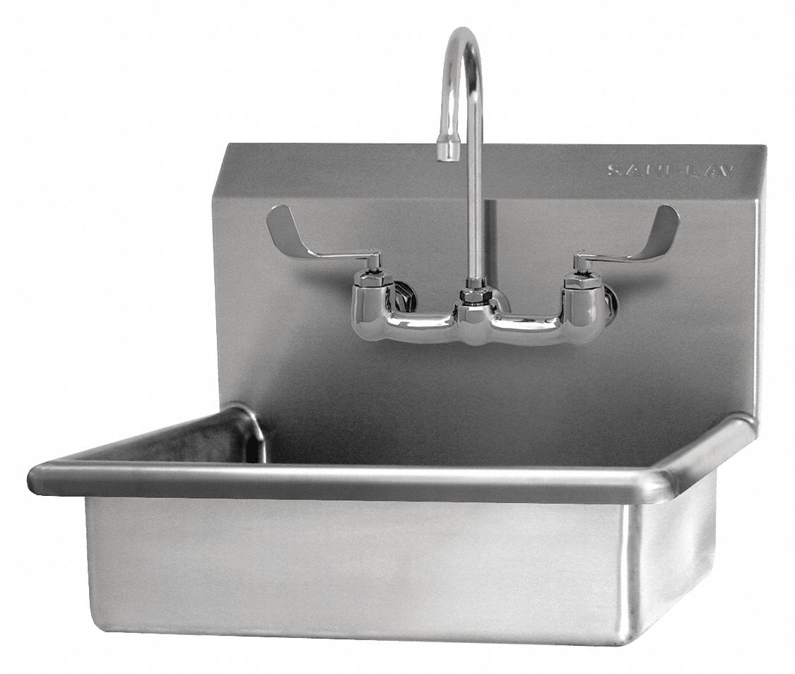 SaniLav Hand Sink Rect 16inx12-1/2inx6in MPN:608F-0.5