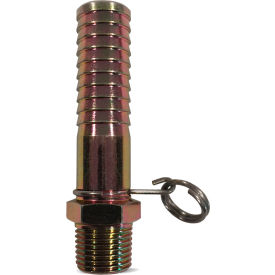 Sani-Lav® N14 Non-Swivel Hose Adapter Brass 1/2 NPT x 3/4 Hose Barb N14
