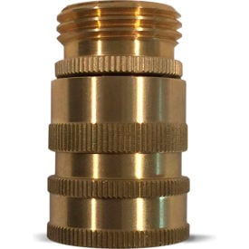 Sani-Lav® N19 Non-Swivel Hose Adapter Brass 3/4 MGHT x 3/4 FGHT N19