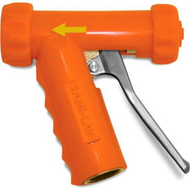 Sani-Lav® N1T Mid-Sized Brass Spray Nozzle Safety Orange Threaded GHT Tip N1T