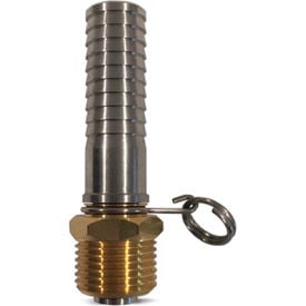 Sani-Lav® N20 Swivel Hose Adapter Brass 3/4 MGHT x 3/4 Hose Barb N20