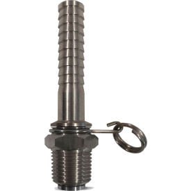 Sani-Lav® N21S Swivel Hose Adapter Stainless Steel 1/2 NPT x 1/2 Hose Barb N21S